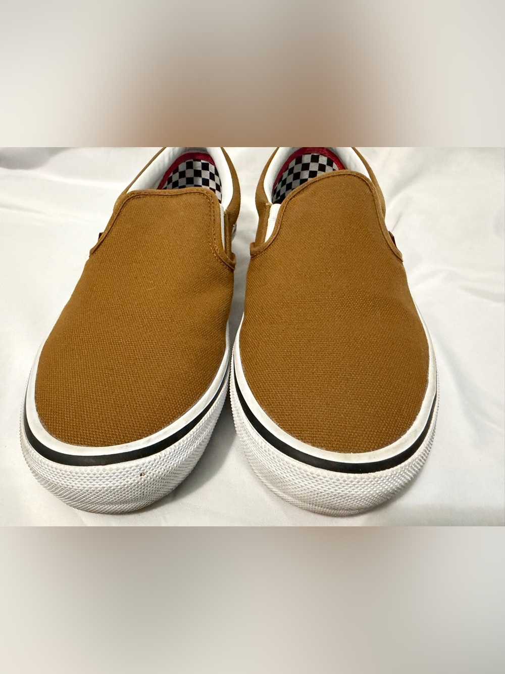 Vans Skate Slip-On Duck Canvas Golden Brown Size 12